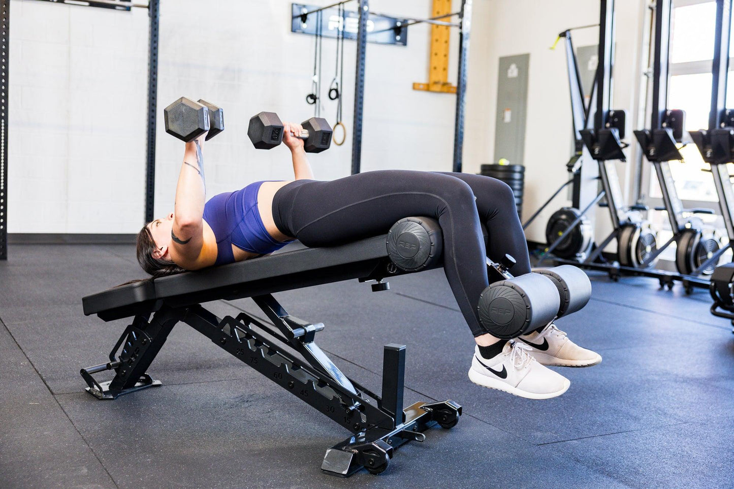 REP Adjustable Bench Leg Roller Attachment 2.0
