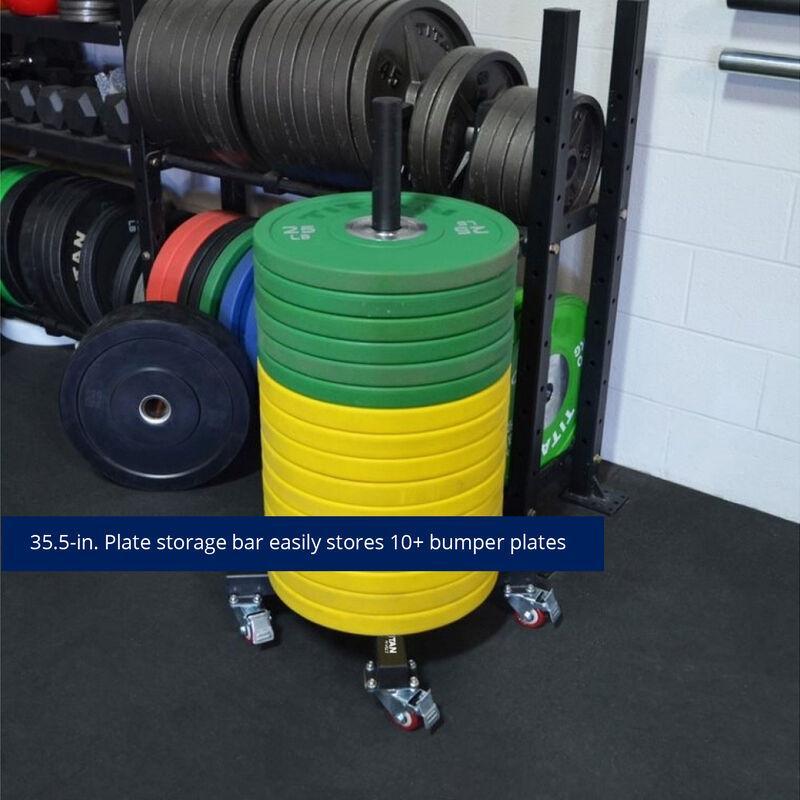 Titan Vertical Weight Plate Storage with Wheels