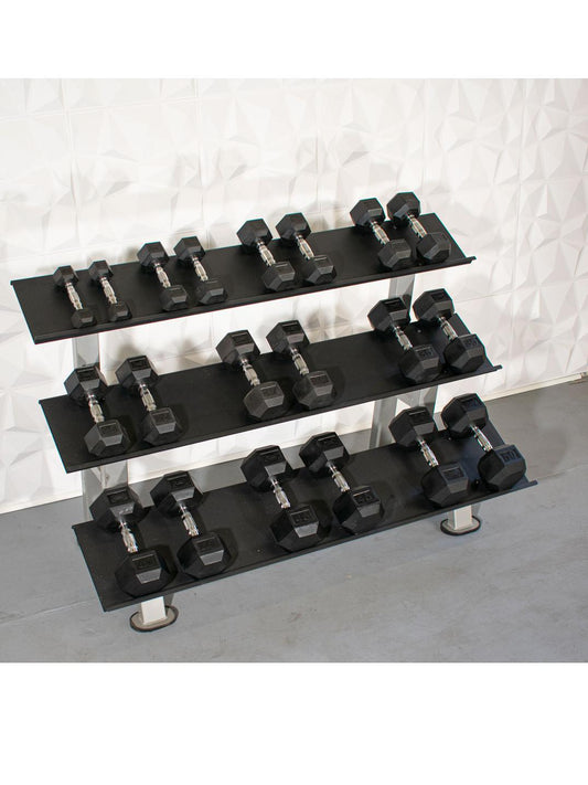 Muscle D Rubber Hex Dumbbell Pairs