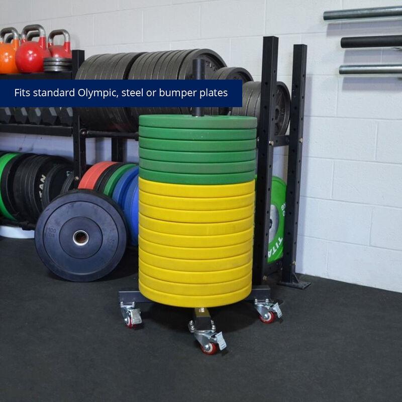 Titan Vertical Weight Plate Storage with Wheels