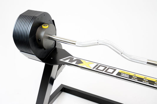 MX100 Rapid Change Adjustable Barbell/Curl Bar System