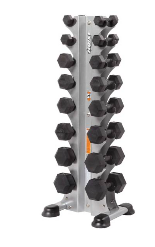 Hoist HF-5460 8 PAIR VERTICAL HEX DUMBBELL RACK (DUMBBELLS NOT INCLUDED)