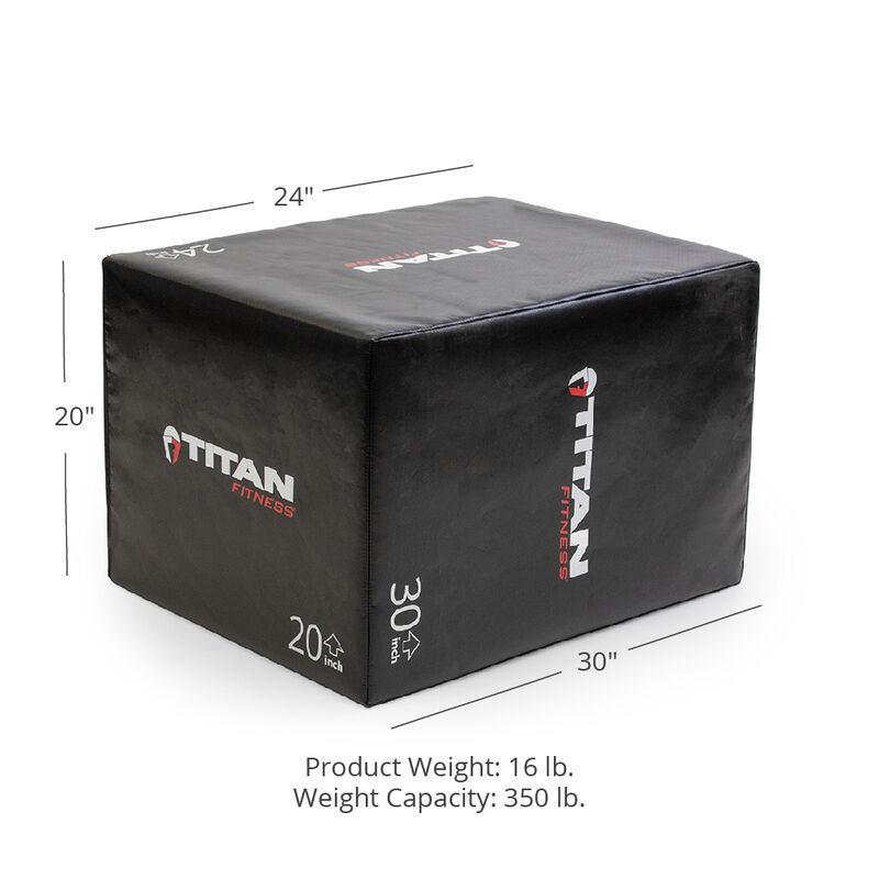 Titan Soft Foam Plyometric Box - 20"x24"x30" (Light Version)