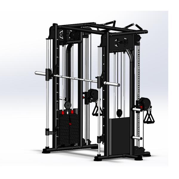 Muscle D Smith Machine Dual Adjustable Pulley Combo