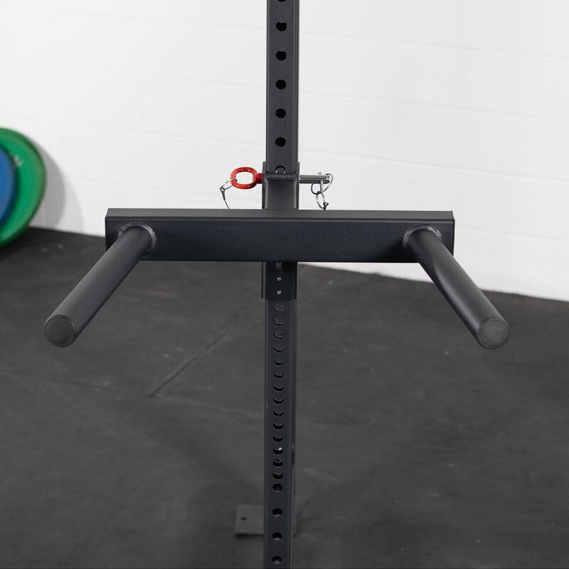 Squat Bar Titan Fitness T-3 Series Y-Dip Bar Rack Mounted