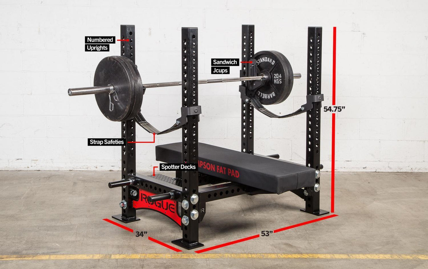 Rogue Monster Westside Bench – Total Fitness USA