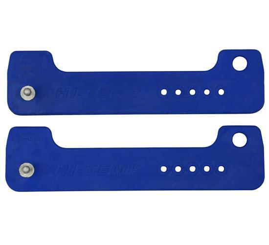 Hi-Temp Strap Clamps - Blue Travel Collar Pair – Total Fitness USA