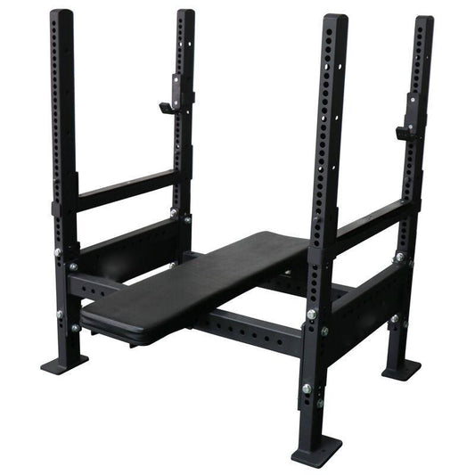 Titan Bench Press Rack w/ Flip Down Safeties