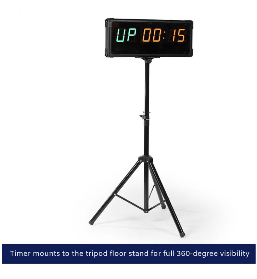 Titan 2-Sided Gym Timer With Remote And Tripod Stand