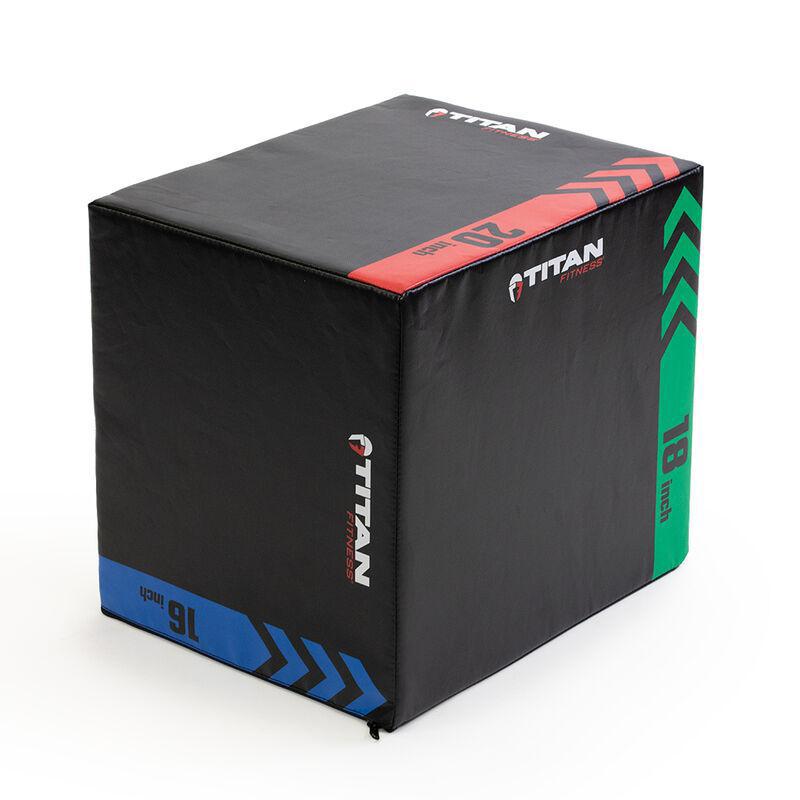 Titan 3-in-1 Heavy Foam Plyometric Box (16"x18"x20")